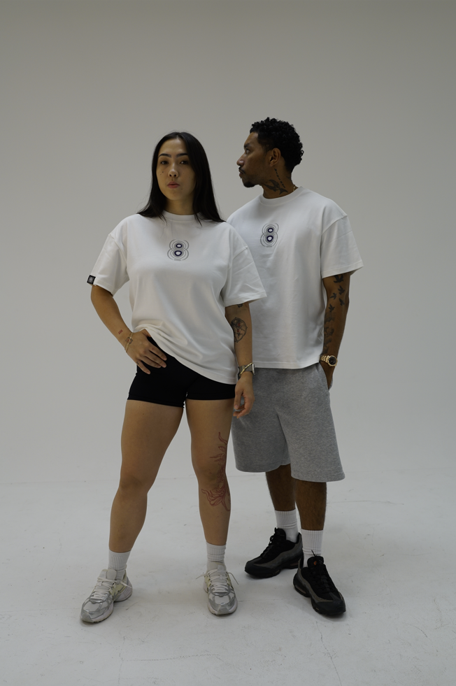 Spider 8 Tee - Cloud White