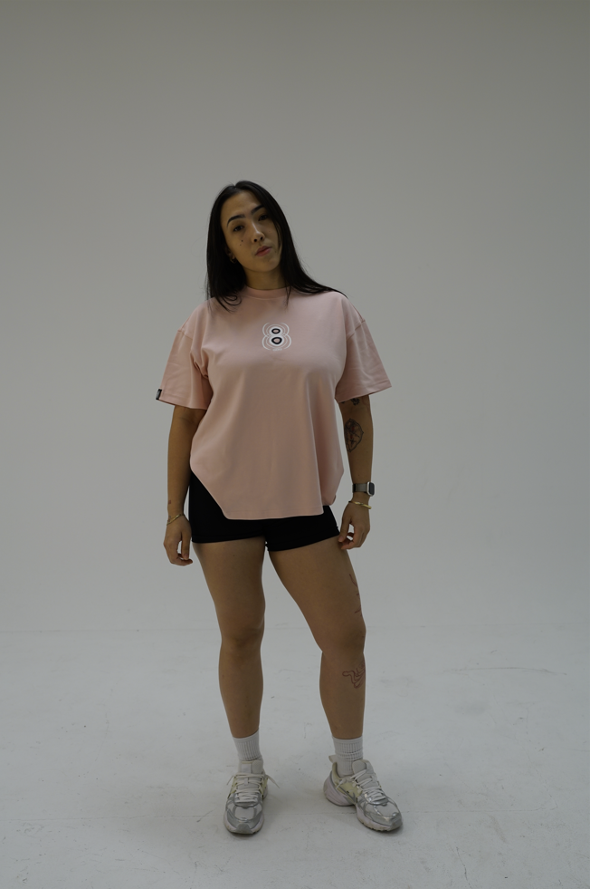 Spider 8 Tee - Sakura Pink