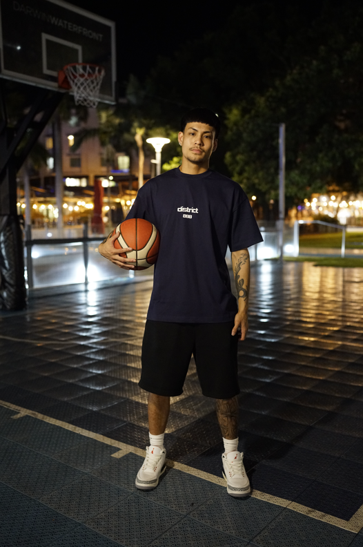 Shadow Series Box Tee - Midnight Navy