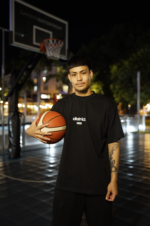 Shadow Series Box Tee - Shadow Black